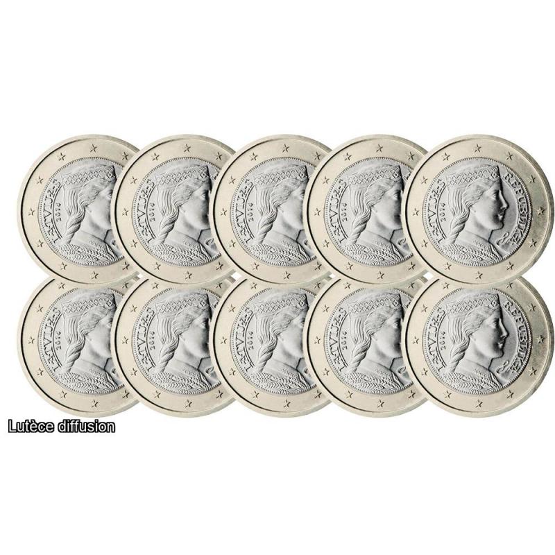 Lot de 10 pièces Lettonie – 1 euro (refINV325689)