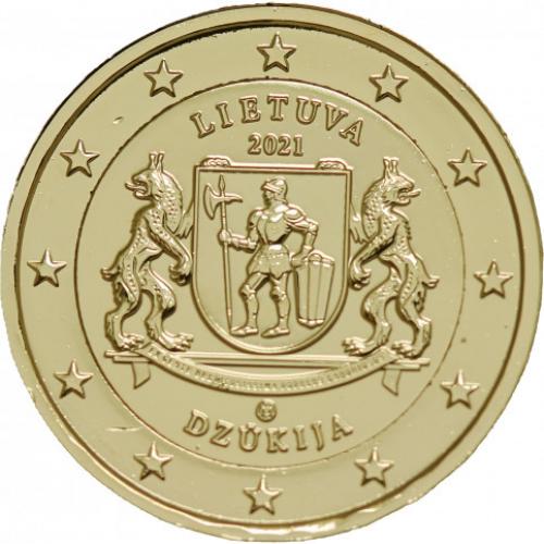 2€uro commémorative Lituanie 2021 dorée à l'or fin 24 carats (Ref29622)