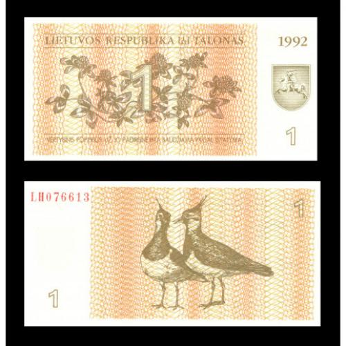 PK39 Lituanie - Billet de 1 Talonas (ref194616m)