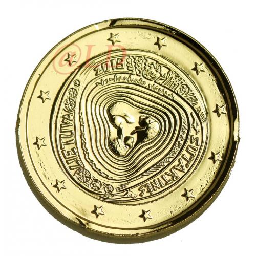 2€ Lituanie 2019 - dorée or fin 24 carats (ref22845)