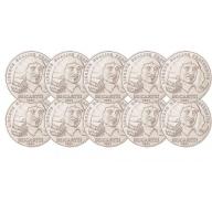 Lot de 10 - 100 Francs Argent -  Descartes (ref206667)