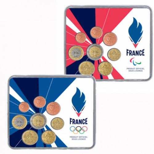 Lot Paris 2024 Team France – Miniset BU Équipe de France Jeux Olympique & Paralympique (ref50547+50530)