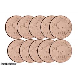 Lot de 10 pièces Estonie  - 1 centime (Ref INV318287)
