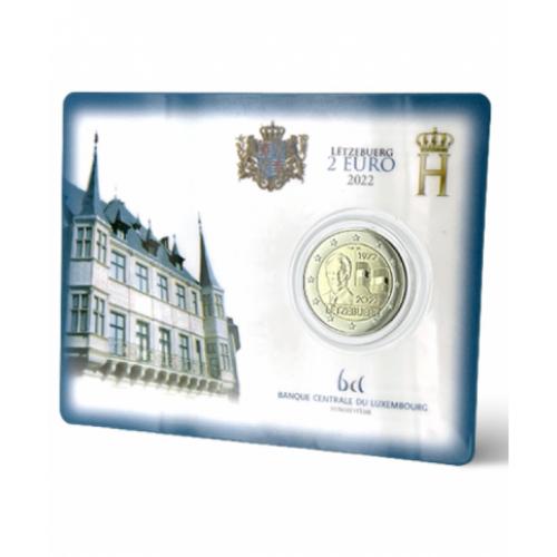 2 euros commémorative drapeau Luxembourg 2022 coincard BU  (Ref53865)