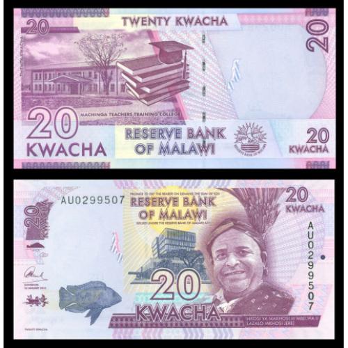 Malawi - Billet de 20 Kwacha (ref266768)