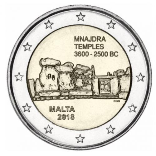 Malte 2018 - 2euro commemorative - Temple Mnajdra (ref21730)