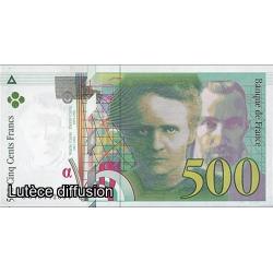 France - 500 francs Marie Curie - Belle Qualité (ref640164)