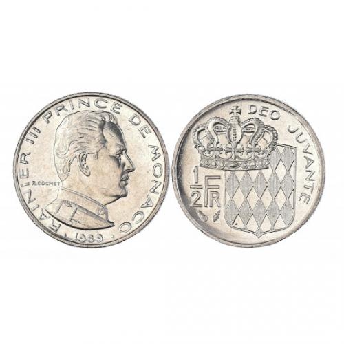 Monaco Rainier III - 1/2 Francs (ref 207046m)