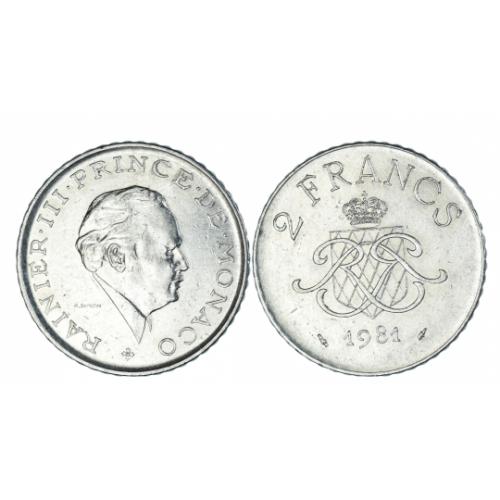 Monaco Rainier III - 2 Francs (ref 419015m)