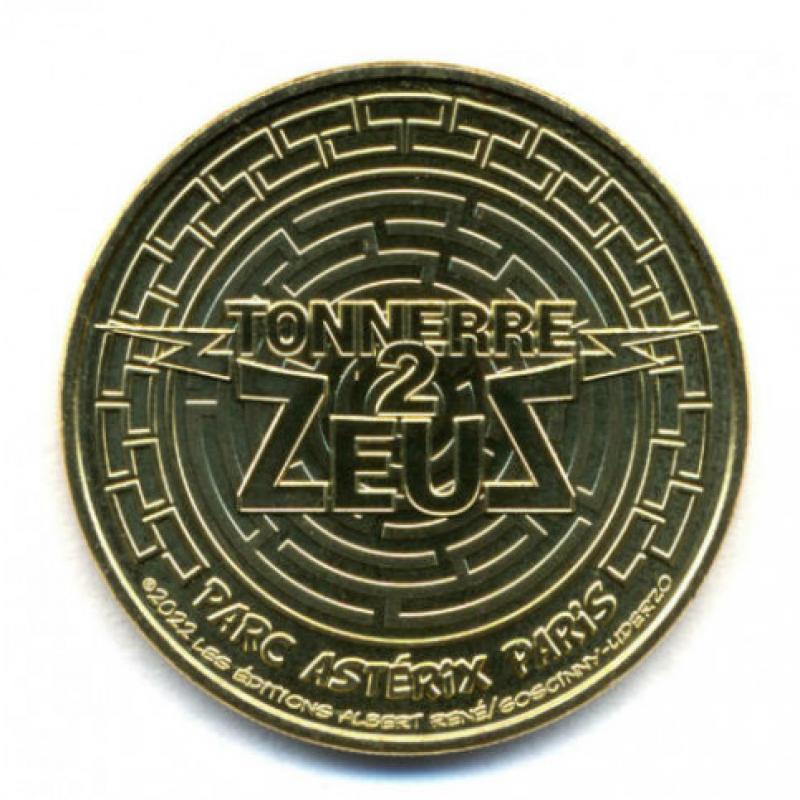 Monnaie de Paris 2022 Astérix - La médaille Tonnerre de Zeus (Réf53339)