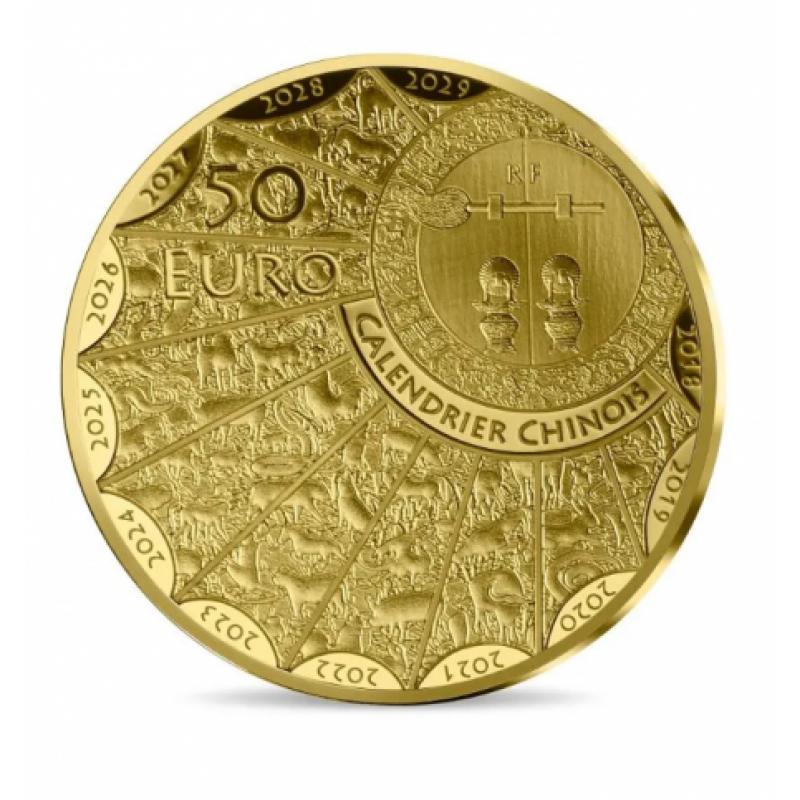Monnaie de Paris 2023 - 50€ OR 1/4 Oz BE - Année du Lapin (Réf54125)