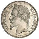 5 Francs Argent Napoléon III - Tête Laurée (ref673128)