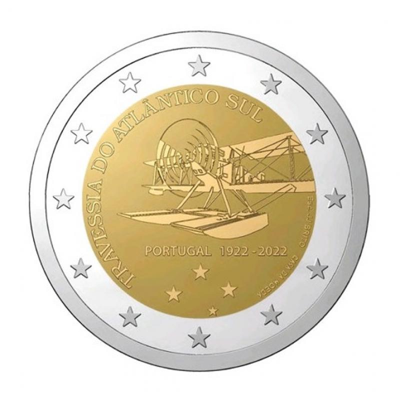 Portugal 2022 Coincard - 2 euro commémorative Atlantique Sud (ref52929)