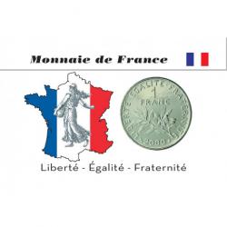 Coincard Verte France 2023 - 1 Franc Semeuse (ref55773m)