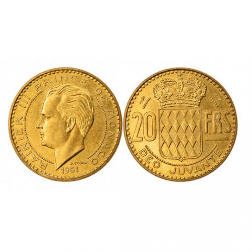 Monaco Rainier III - 20 Francs (ref 52512m)