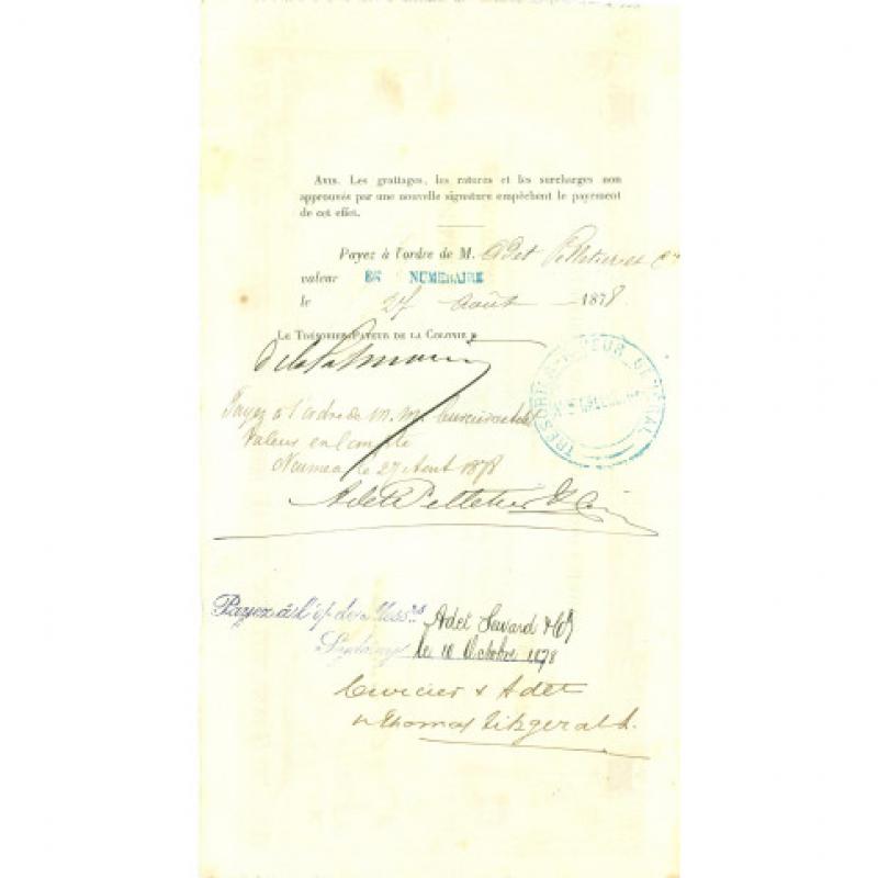 RARE billet de France 19e siècle (Ref385566m)