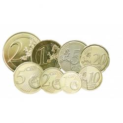 Série euros complète Belgique Albert - dorée OR (ref30783)