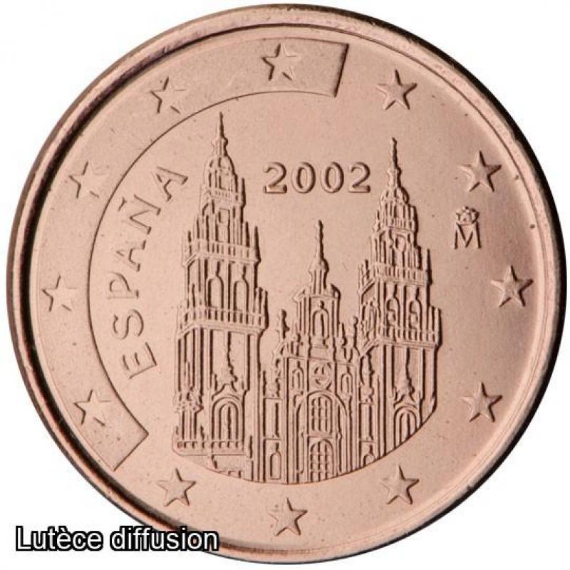 Espagne Juan Carlos I – 2 centimes - 2001 (Ref651463)