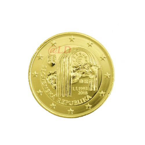 2€ Slovaquie 2018 - dorée or fin 24 carats (ref21192)