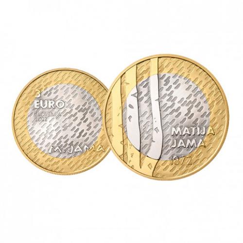 Slovénie 2022 UNC- 3€ commémorative – Matija Jama (ref50828)