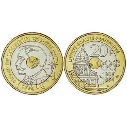 20 Francs Pierre de Coubertin  (ref 673597)