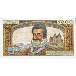 5000 Francs - Henri IV - 1957-1958 - Belle qualité (ref640469)