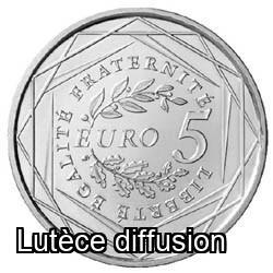 France 2008 - 5 euros Argent Semeuse (ref312953)