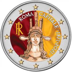 Italie 2021 - 2 euros commémorative en couleur - Rome (ref30219)