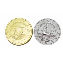Lot Portugal 2011 - 2 euro commémoratives dorée et argentée (Ref28281)