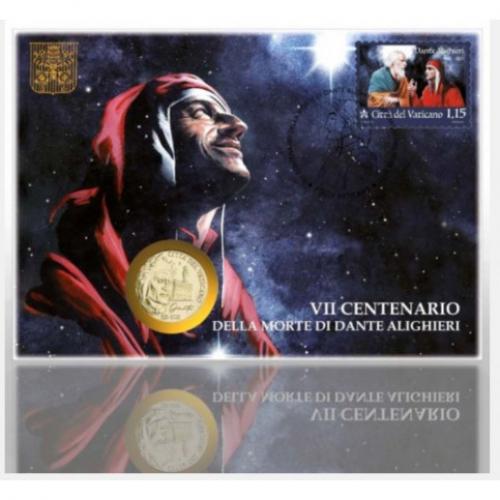 Vatican 2021-Enveloppe Philatélique Numismatique DANTE (ref31250)