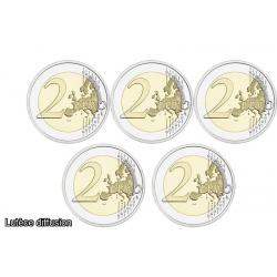 Lot 5 pièces de 2€ commémoratives Pays Bas 2007 (ref43114)