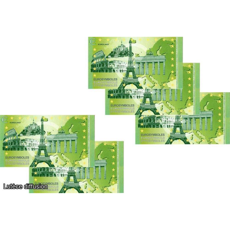 LOT DE 5 billets thématiques - France - Paris (ref43671)